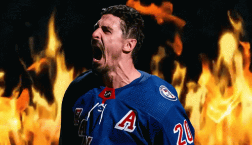 Hockey Player Number 20 Screaming