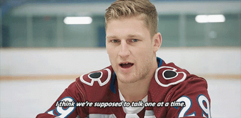 Hockey Player Number 20 Talking