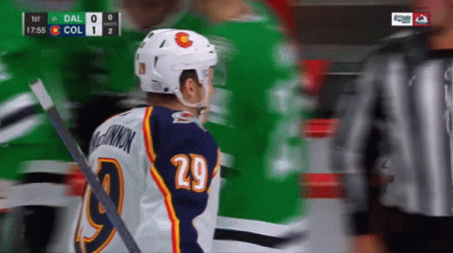 Hockey Player Number 29 on Ice