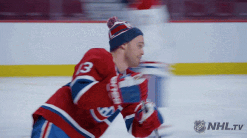 Hockey Player Number 3 on Ice