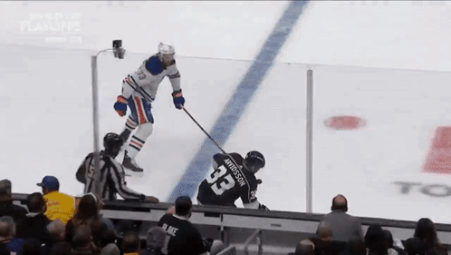 Hockey Player Number 3 on Ice