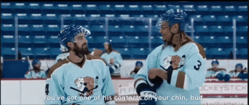 Hockey Player Number 3 Talking