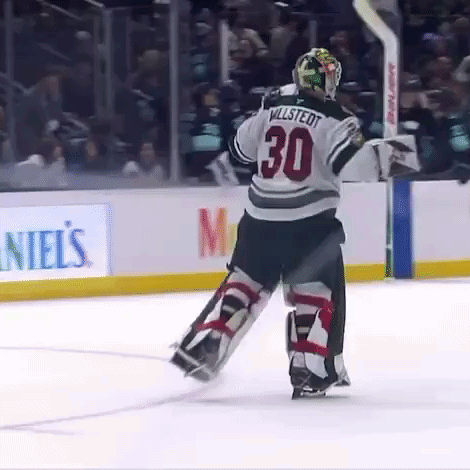 Hockey Player Number 30 Standing