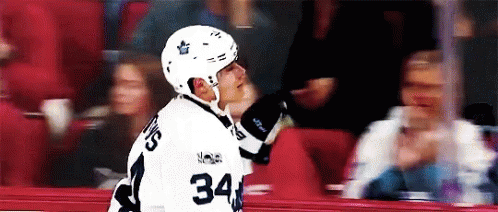 Hockey Player Number 34 GIF
