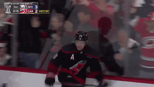 Hockey Player Number 4 on Ice