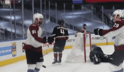 Hockey Player Number 4 Shaking Hands