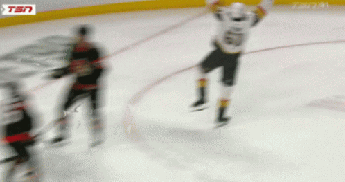 Hockey Player Number 61 Jersey Jumping