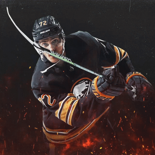 Hockey Player Number 72 Flying GIF