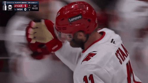 Hockey Player Red Helmet Lenovo