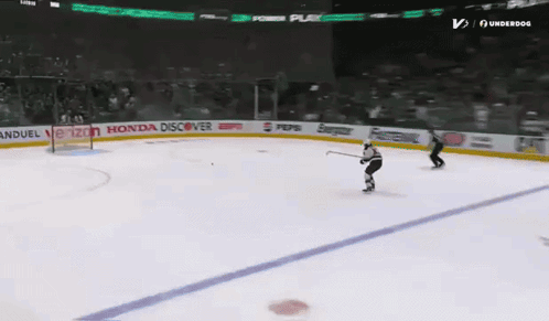 Hockey Player Skating on Ice