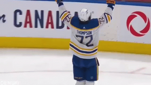 Hockey Player Thompson Celebrating GIF