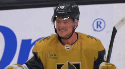 Hockey Player Wearing Cerca Sports Jersey GIF