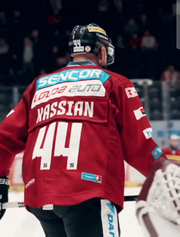 Hockey Player Wearing Circa Sports Jersey