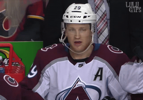 Hockey Player Wearing Jersey with A