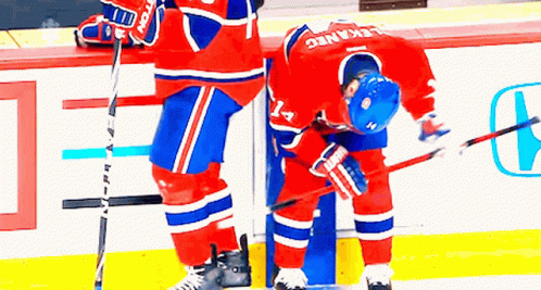 Hockey Player Wearing Lekanic Jersey