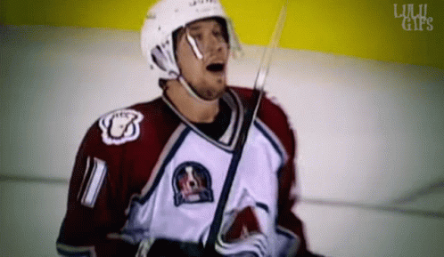 Hockey Player Wearing Number 11 Jersey