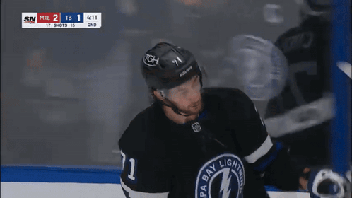 Hockey Player Wearing Number 11 Jersey