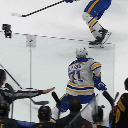 Hockey Player Wearing Number 31
