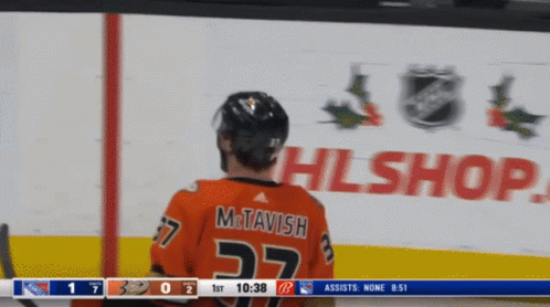 Hockey Player Wearing Number 37 GIF