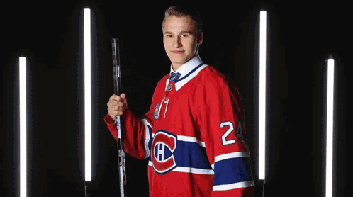 Hockey Player Wearing Number 46 Jersey