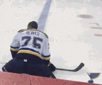 Hockey Player Wearing Number 75 Jersey
