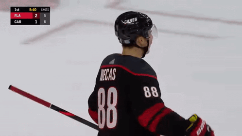 Hockey Player Wearing Number 88 Jersey