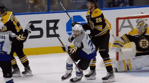 Hockey Player with 38 Jersey