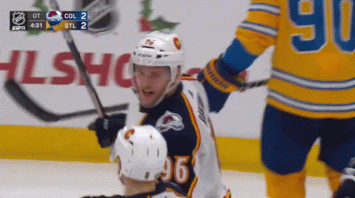 Hockey Player with 96 Jersey