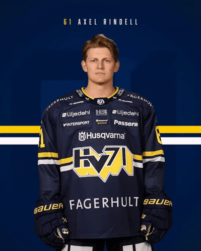 Hockey Player With Axel Rindell Jersey GIF