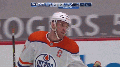 Hockey Player With C Jersey GIF