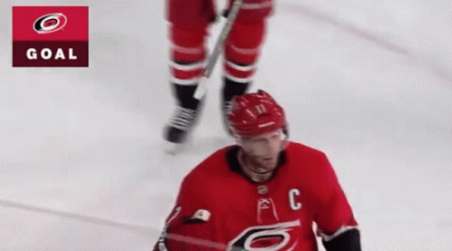 Hockey Player with C on Shirt