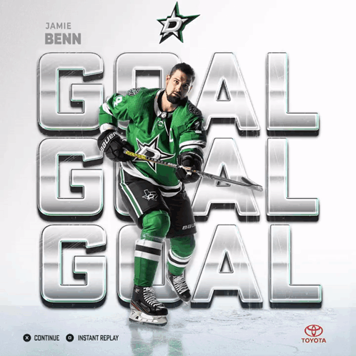 Hockey Player With Jamie Benn Jersey