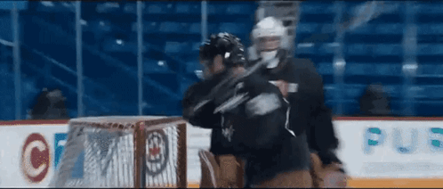 Hockey Players Standing on Rink