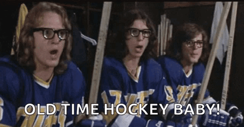 Hockey Players Yelling in Locker Room