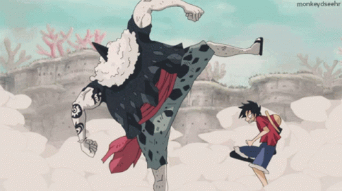 Hody Jones Luffy Haki GIF