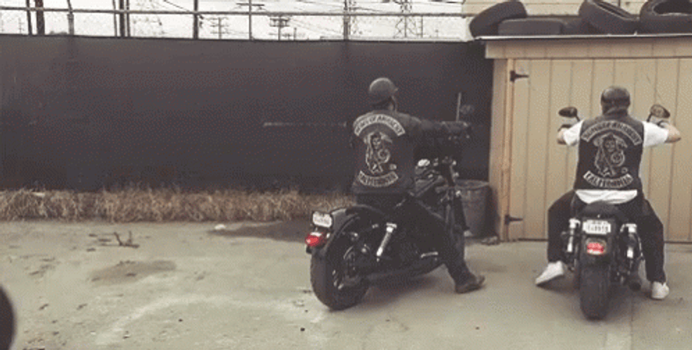 Hog Rider Gang Parking GIF