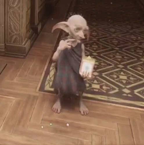 Hogwarts Dobby The Magic Elf Popcorn GIF