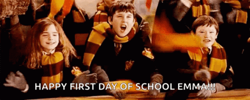 Hogwarts Happy First Day Of School Emma GIF