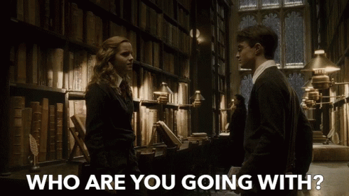 Hogwarts Harry Potter Who Are You Going With GIF