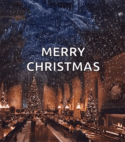 Hogwarts Merry Christmas GIF