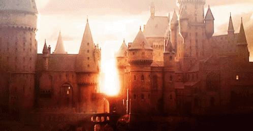 Hogwarts Sunset Golden Hours GIF