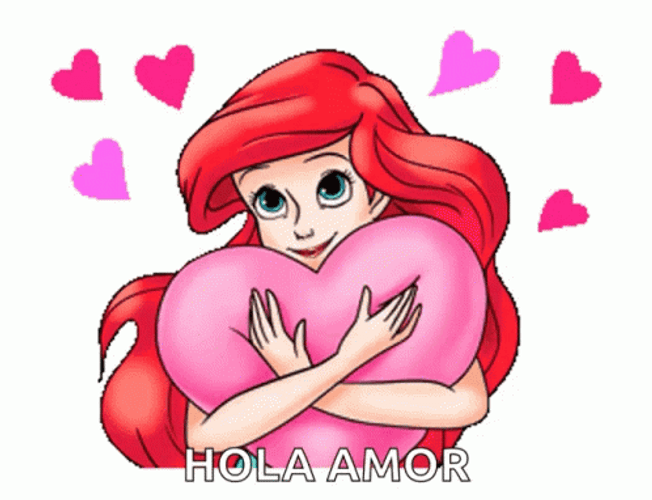 Hola Amor Ariel Little Mermaid GIF 