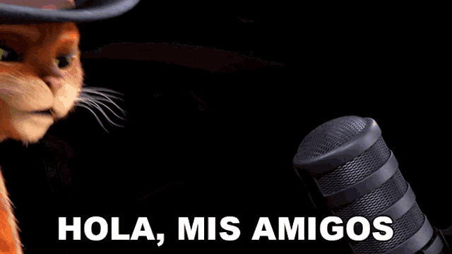 Hola Mis Amigos Puss In Boots Gif GIF