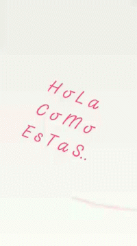 Hola Pink Text GIF