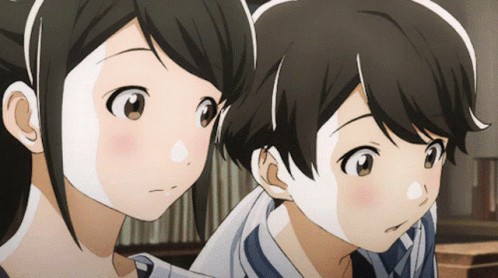 Tsuki Ga Kirei Hold Hands GIF