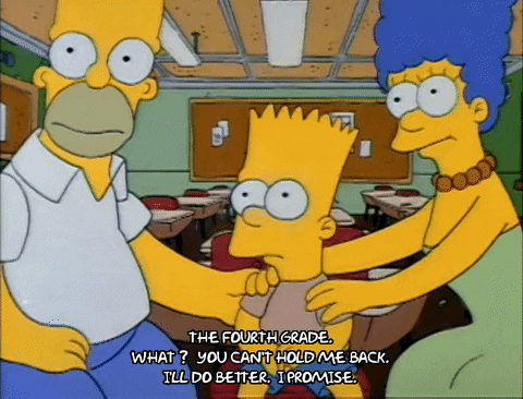 Hold Me Back The Simpsons GIF