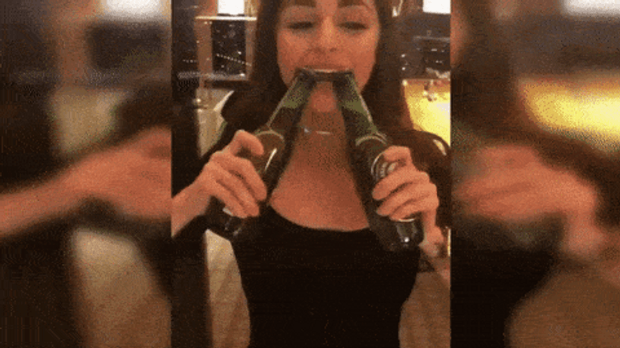 Hold My Beer Flaunting Drinking Talent GIF