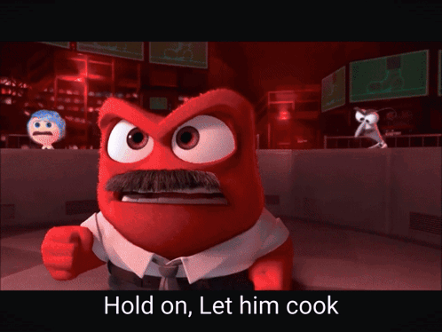 Hold On Anger With Mustache GIF