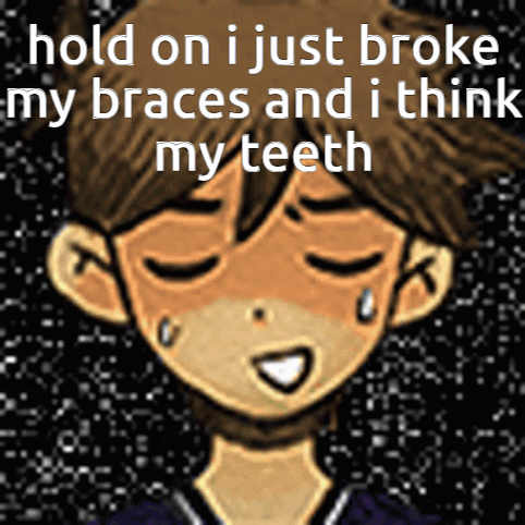 Hold On Broke My Braces GIF