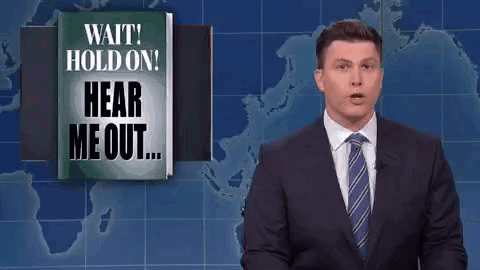 Hold On Colin Jost GIF